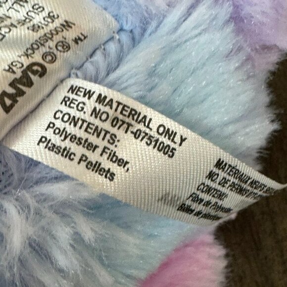 Ganz Sugar Swirl Color Dye Pink Purple Llama Stuffed Plush Animal Toy - Picture 9 of 11